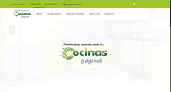 Desktop Screenshot of cocinasyalgomas.com