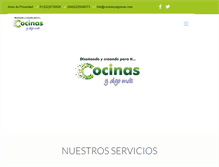 Tablet Screenshot of cocinasyalgomas.com